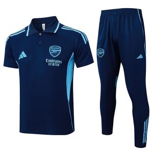 trenings arsenal mork bla lys bla 2025-2026 polo sett