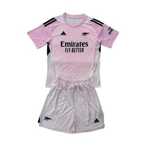 arsenal barn keeper drakt sett rosa hvit 2025-2026