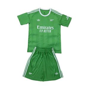 arsenal barn keeper drakt sett gronn 2025-2026