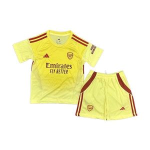 arsenal barn keeper drakt sett gul rod 2025-2026