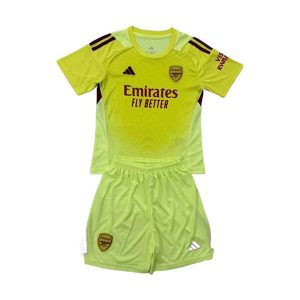 arsenal barn keeper drakt sett gul 2025-2026