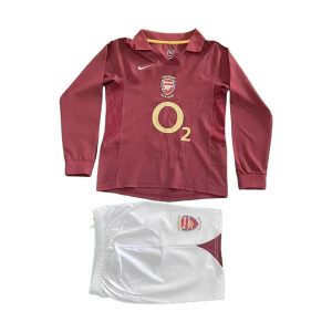 arsenal barn langermet drakt sett retro hjemme 2005-2006