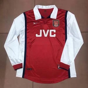 arsenal retro jvc langermet drakt hjemme 1998