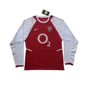 arsenal retro O2 langermet drakt hjemme 2002-2003