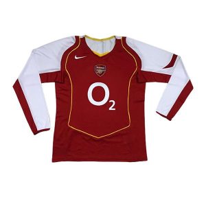 arsenal retro O2 langermet drakt hjemme 2004-2005