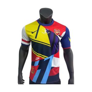 arsenal retro spesialutgave spillerversjon drakt gul bla rod hvit swoosh era 2014