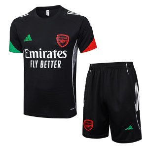 arsenal drakt trenings sett svart gronn rod 2025-2026
