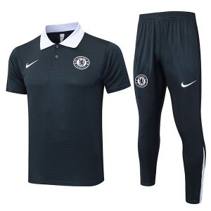 trenings chelsea mork gra 2025-2026 polo sett