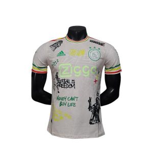 ajax drakt spesialutgave spillerversjon kys gul bob marley 2025-2026