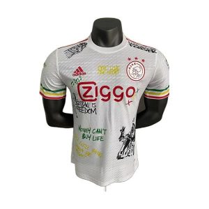 ajax drakt spesialutgave spillerversjon hvit bob marley 2025-2026