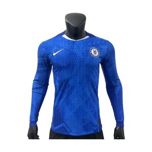 chelsea drakt 2025-2026 hjemme spillerversjon langermet