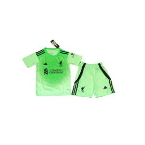 liverpool barn keeper drakt sett neon gronn 2025-2026