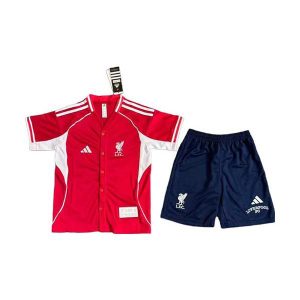 liverpool barn spesialutgave drakt sett rod baseball 2025-2026