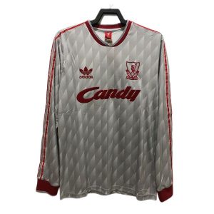 liverpool retro candy langermet drakt borte 1989-1991