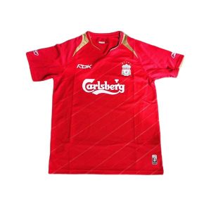 liverpool retro carlsberg mesterskap drakt rod 2005-2006