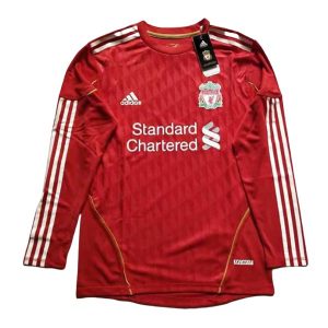 liverpool retro standard chartered langermet drakt hjemme 2011-2012