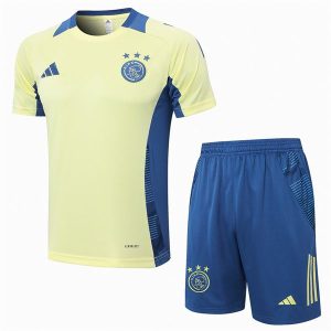 ajax drakt trenings sett gul mork bla 2024-2025