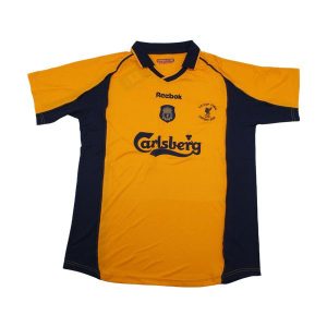 liverpool retro spesialutgave drakt oransje ea cup final 2001