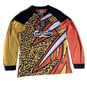 liverpool retro langermet drakt keeper oransje gul 1995-1996