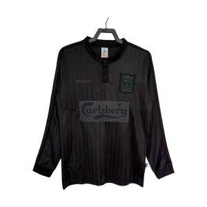 liverpool retro langermet drakt spesialutgave svart 1995-1996