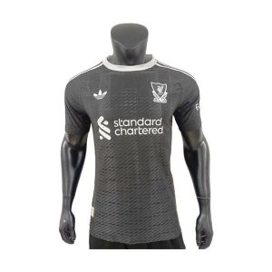 liverpool drakt keeper spillerversjon svart hvit 2025-2026