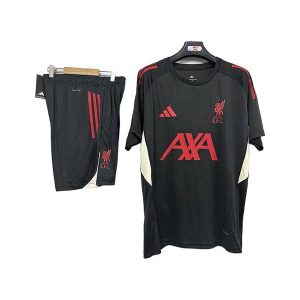 liverpool drakt trenings sett svart hvit 2025-2026