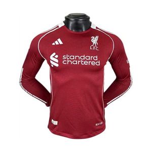 liverpool drakt 2025-2026 hjemme spillerversjon langermet