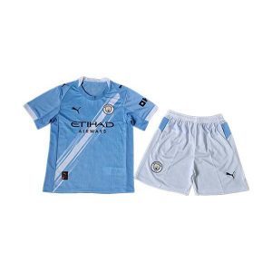 manchester city barn drakt sett hjemme spillerversjon 2025-2026
