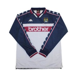 manchester city retro langermet drakt borte 1997-1998
