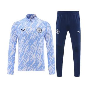 manchester city drakt trenings sett lys bla hvit 2025-2026
