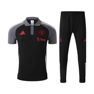 polo sett manchester united svart gra 2025-2026
