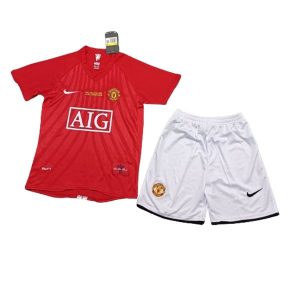 manchester united barn retro aig drakt hjemme UCL FINAL 2007-2008