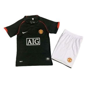 manchester united barn retro aig drakt borte 2007-2008