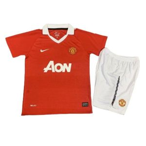 manchester united barn retro aon drakt hjemme 2010-2011