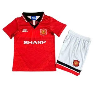 manchester united barn retro sharp drakt hjemme 1994-1995