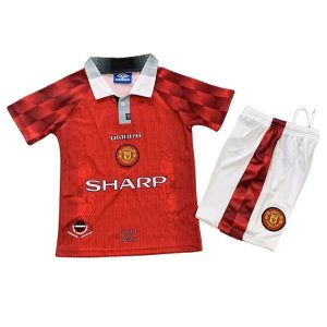 manchester united barn retro sharp drakt hjemme 1996-1998