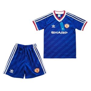 manchester united barn retro sharp drakt tredje 1986-1988