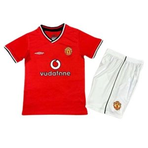 manchester united barn retro vodafone drakt hjemme 2000-2002