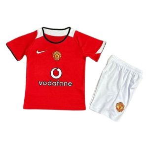 manchester united barn retro vodafone drakt hjemme 2004-2006