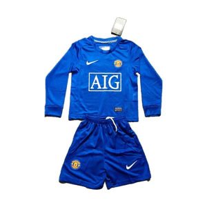 manchester united barn retro drakt sett langermet tredje 2008-2009