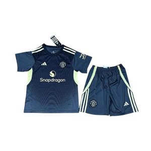 manchester united barn keeper drakt sett mork bla 2025-2026