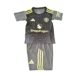 manchester united barn keeper drakt sett gra 2025-2026
