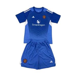 manchester united barn keeper drakt sett bla 2025-2026