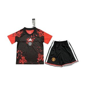manchester united barn spesialutgave drakt sett svart rod 2026-2027