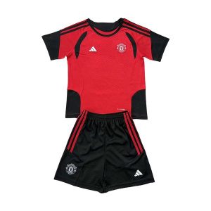 manchester united barn trenings drakt sett rod svart 2026-2027