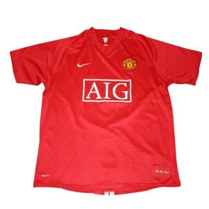 manchester united retro aig drakt hjemme 2007-2008
