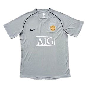 manchester united retro aig keeper drakt gra 2007-2008