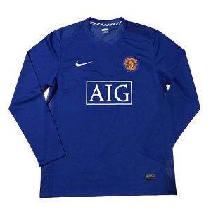 manchester united retro aig borte drakt langermet hjemme