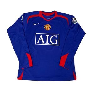 manchester united retro aig langermet drakt tredje 2006-2007