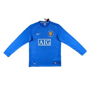 manchester united retro aig langermet drakt tredje 2008-2009